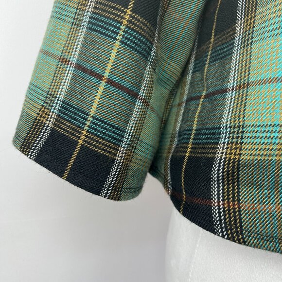 Steve Madden Preppy Plaid Tartan Jacket - Medium - Picture 5 of 11